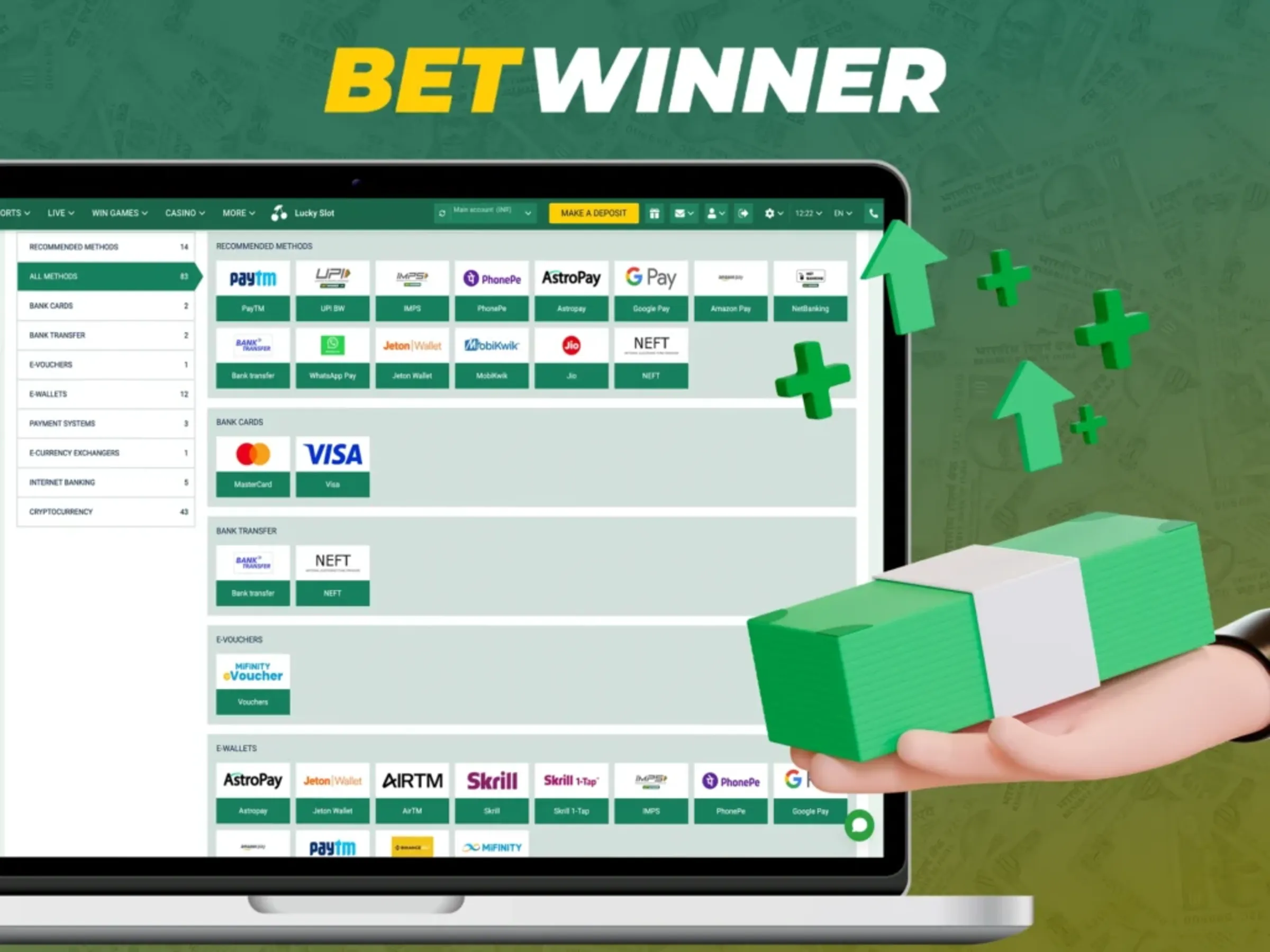 betwinner minimum deposit